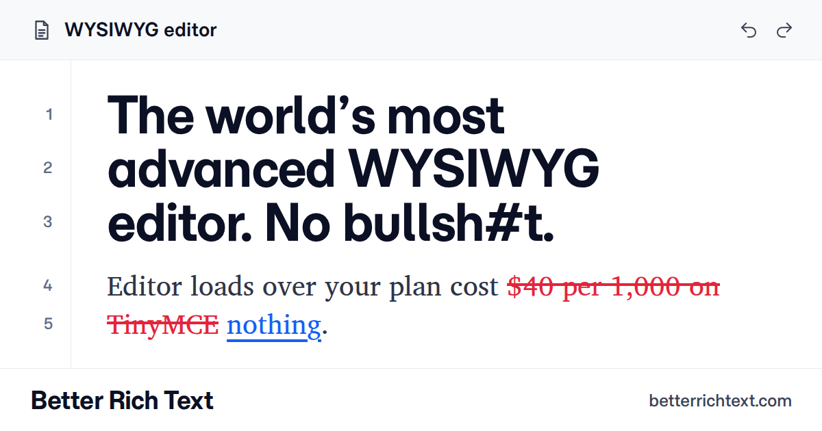 Better Rich Text — Launching another paid app called Better Rich Text. This time it's a fully comprehensive…